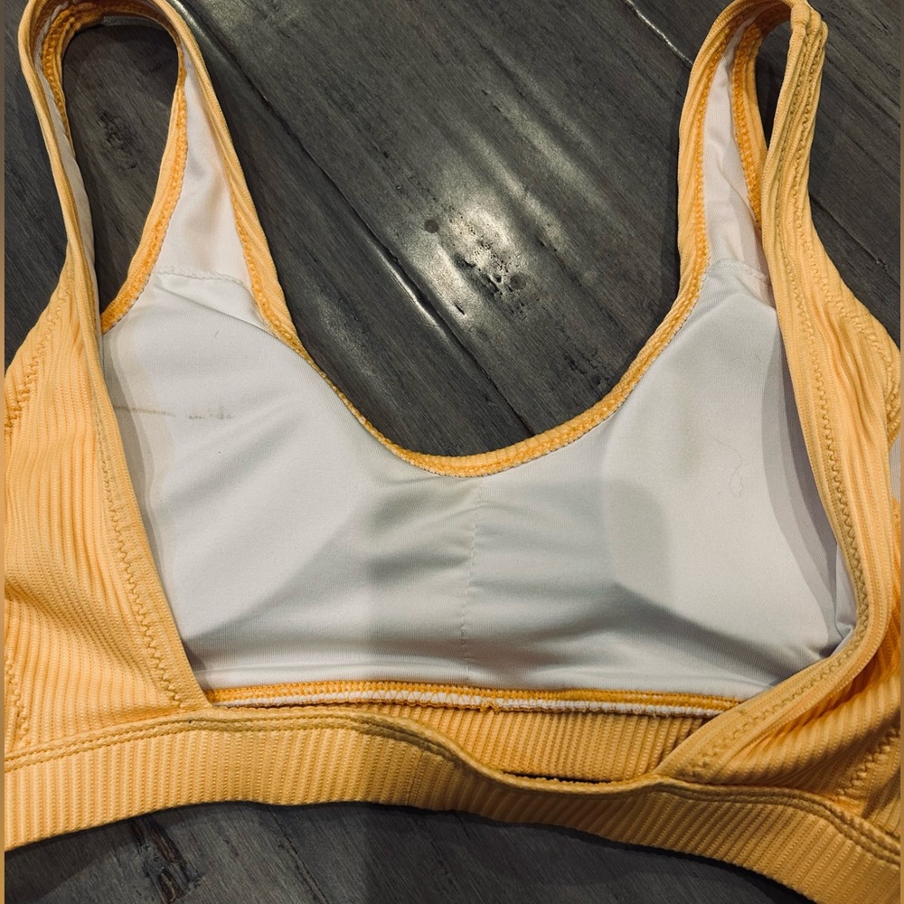 Yellow Ribbed Bikini Set - Picture 5 of 6